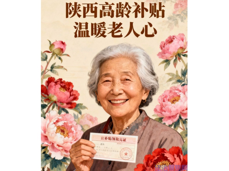 陕西高龄补贴70岁起每月领钱，12月1日施行，省内通办无门槛