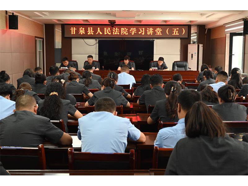 精准适用法律，严惩电诈犯罪！陕西延安市甘泉县法院举办第五期学