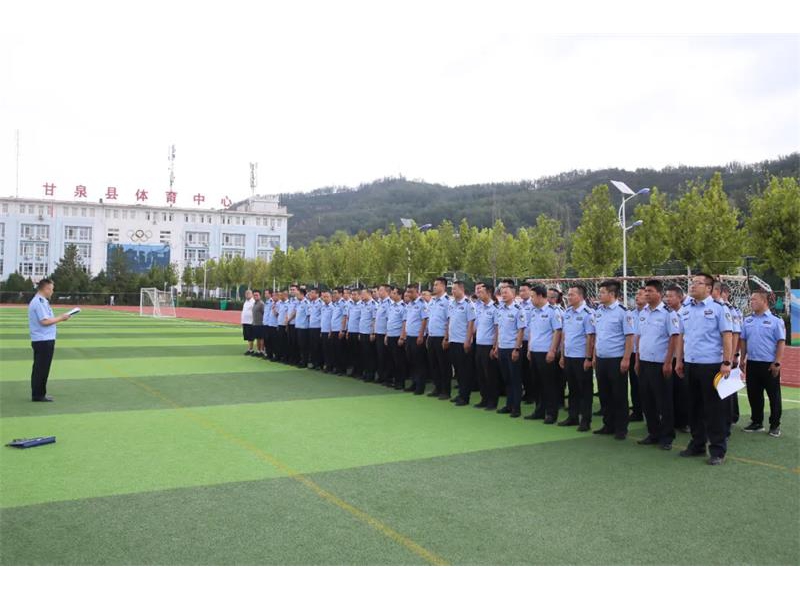 陕西延安市公安局深入局开展体能达标测试